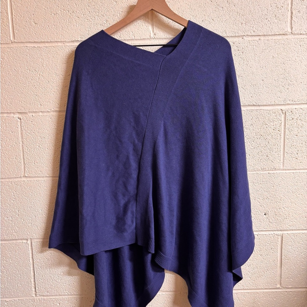 J. Jill Deep Blue Women's Poncho